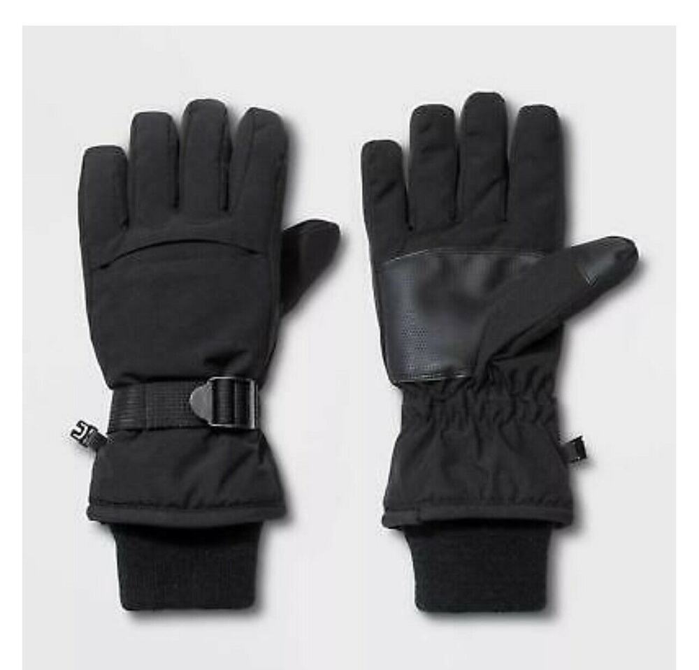 Men's Ski Gloves Goodfellow & Co Black - Size L/XL